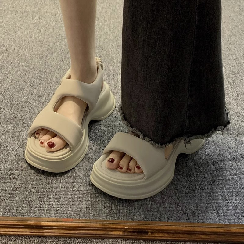 Giày Sandal Thể Thao Đế Dày Mẫu Mới 2023 Phong Cách La Mã Thời Trang Mùa Hè Cho Nữ