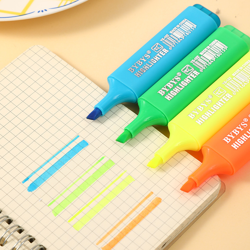 Bút Đánh Dấu Dạ Quang Hai Đầu Đa Ứng Dụng Cho Trường Học / Văn Phòng