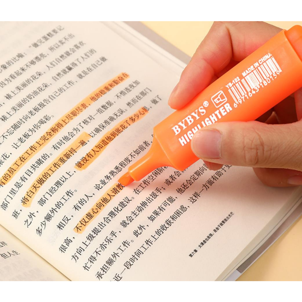 Bút Đánh Dấu Dạ Quang Hai Đầu Đa Ứng Dụng Cho Trường Học / Văn Phòng