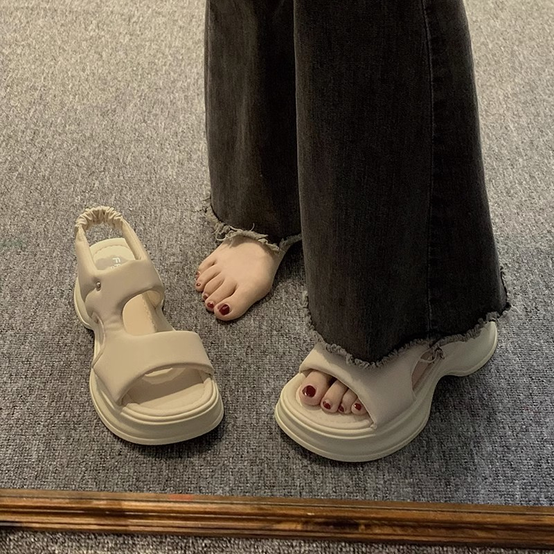 Giày Sandal Thể Thao Đế Dày Mẫu Mới 2023 Phong Cách La Mã Thời Trang Mùa Hè Cho Nữ