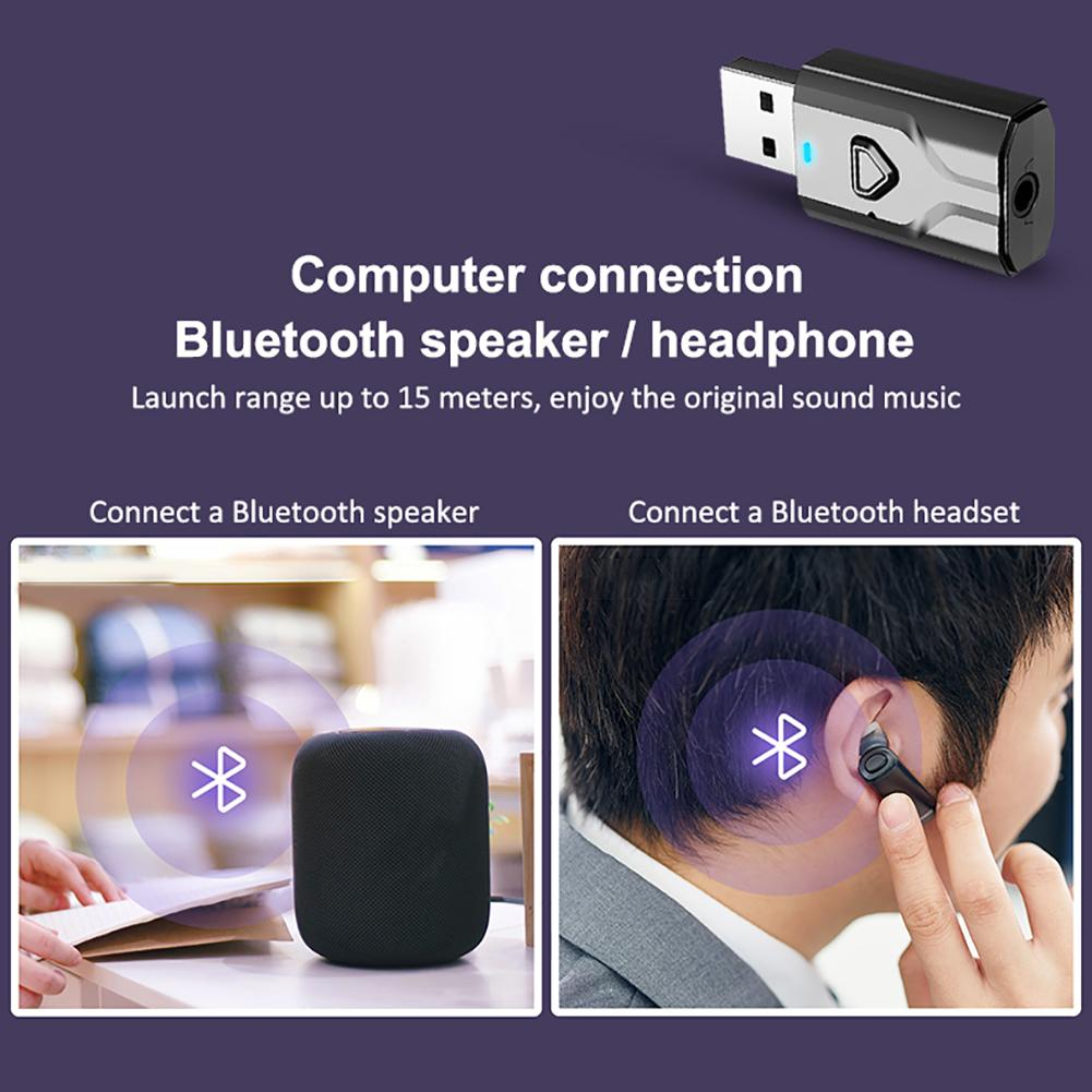 Thiết Bị Nhận Tín Hiệu Âm Thanh Bluetooth 5.0 AUX RCA USB 3.5mm Không Dây Cho TV / PC / Xe Hơi