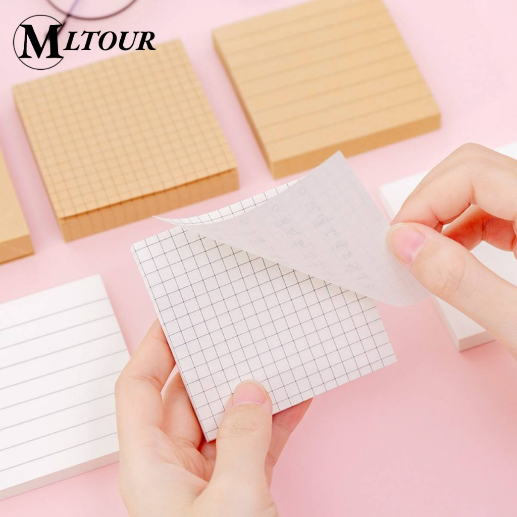 Tập Giấy Ghi Chú Họa Tiết Đường Kẻ Ngang Sáng Tạo