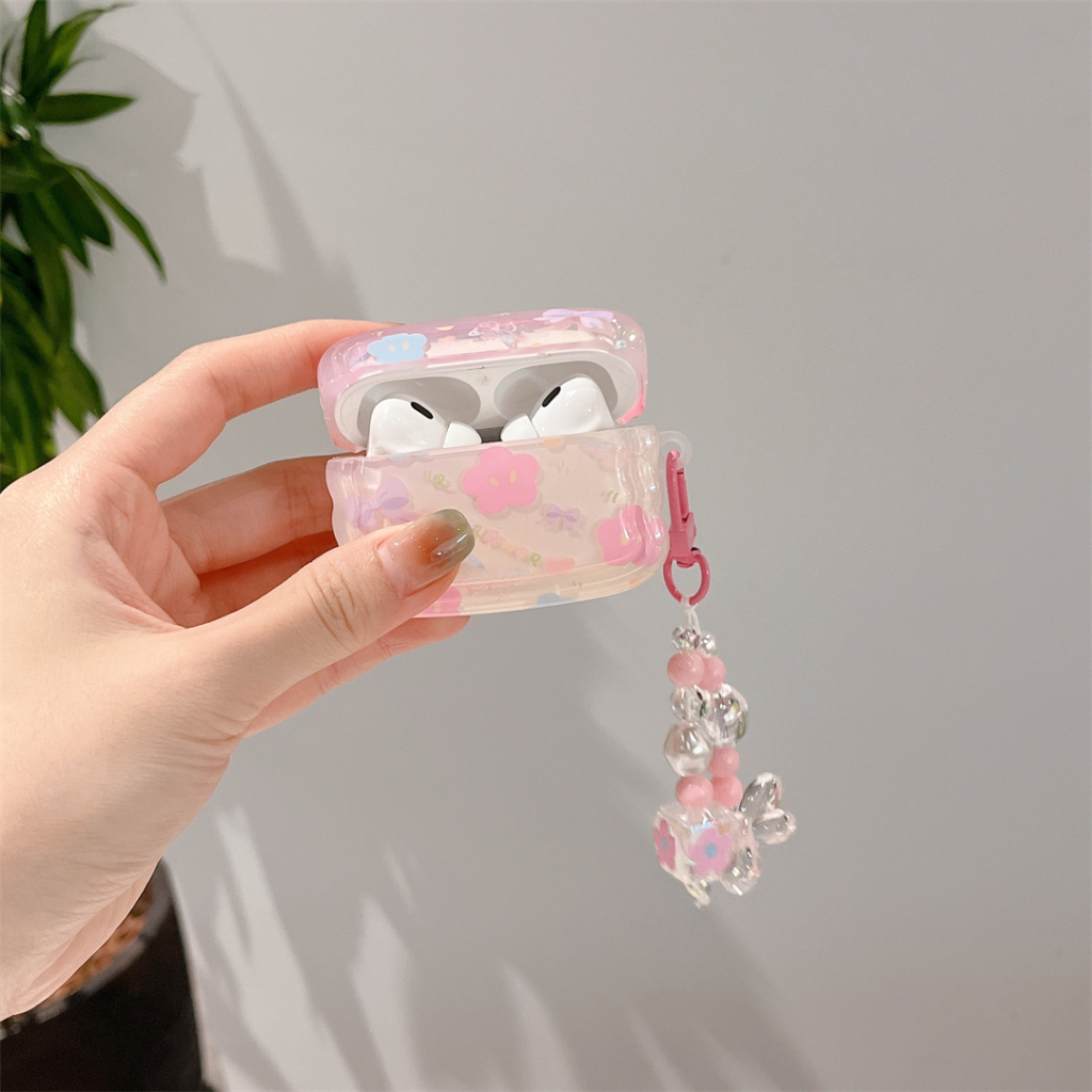 Ốp Hộp Đựng Tai Nghe Nhét Tai Hình Hoa Cho Apple AirPods Pro2 Pro AirPods 1 / 2 AirPods 3