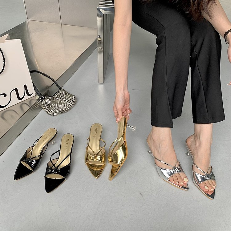 Giày Cao Gót Mũi Nhọn Plus Size Cho Nữ