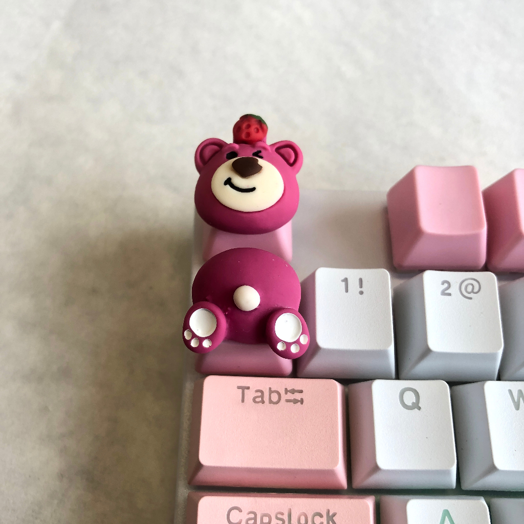 Nút Bàn Phím Cơ Trục Chéo Thay Thế In Hoạt Hình Gấu Dâu Tây Esc