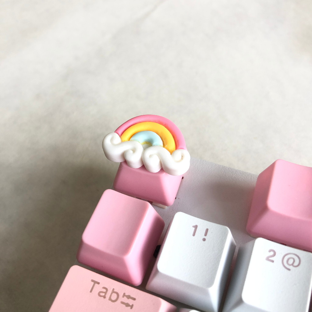 Nút Bàn Phím Cơ Trục Chéo Thay Thế Hình Đôi Cánh Màu Hồng Esc Tùy Chỉnh