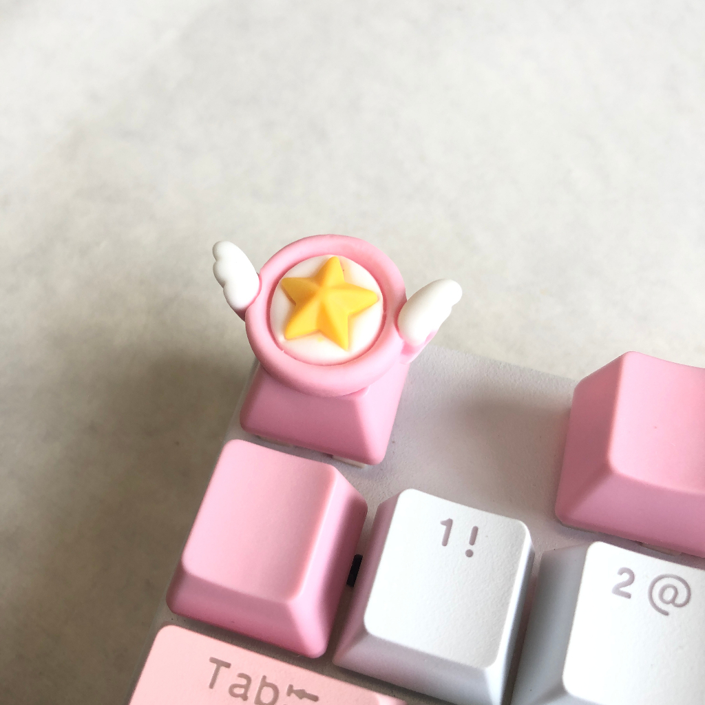 Nút Bàn Phím Cơ Trục Chéo Thay Thế Hình Đôi Cánh Màu Hồng Esc Tùy Chỉnh