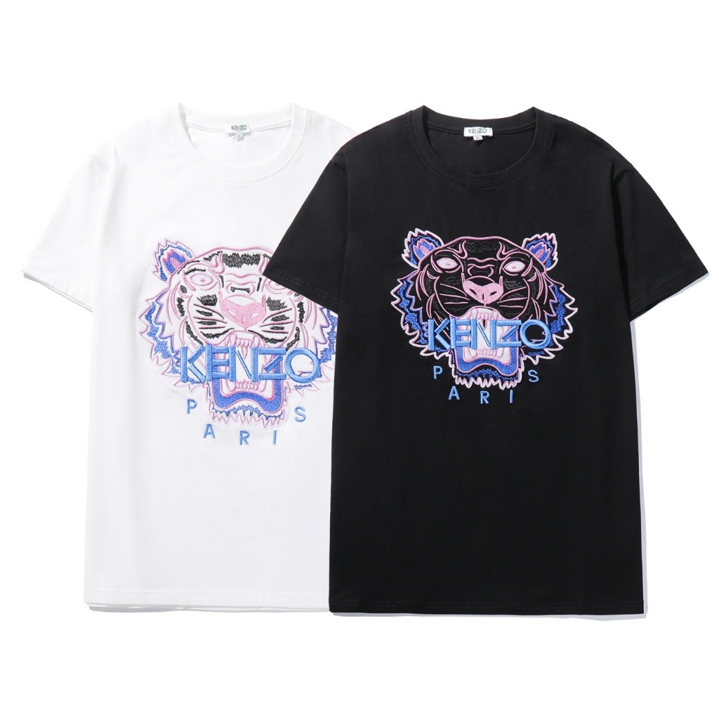 Áo Thun Tay Ngắn Chất Liệu cotton Thêu Họa Tiết Thời Trang Mùa Hè Cho Nam Và Nữ