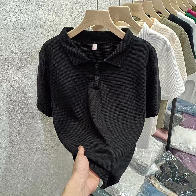 Áo polo SUXI tay ngắn dáng rộng thời trang mùa hè dễ phối đồ cho nữ