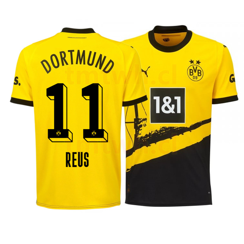 Áo Thun Đá Banh Màu Vàng Phong Cách Borussia Dortmund BVB 2023-24