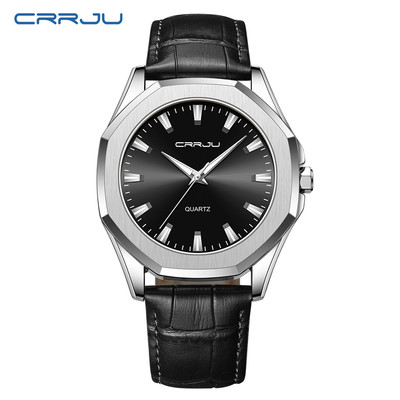 Đồng hồ quartz CRRJU 5015X chống thấm nước phong cách retro thời trang cho nam