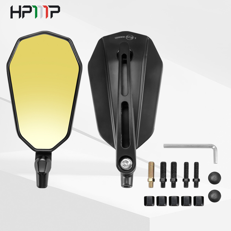 Cặp Gương Chiếu Hậu Kèm Ốc Vít 8mm / 10mm Chuyên Dụng Cho Xe Mô Tô Honda Yamaha