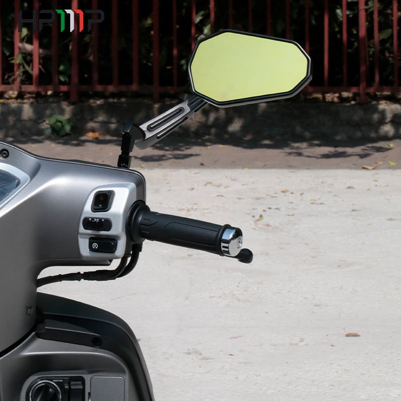 Cặp Gương Chiếu Hậu Kèm Ốc Vít 8mm / 10mm Chuyên Dụng Cho Xe Mô Tô Honda Yamaha