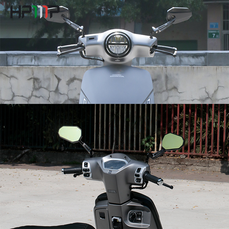 Cặp Gương Chiếu Hậu Kèm Ốc Vít 8mm / 10mm Chuyên Dụng Cho Xe Mô Tô Honda Yamaha