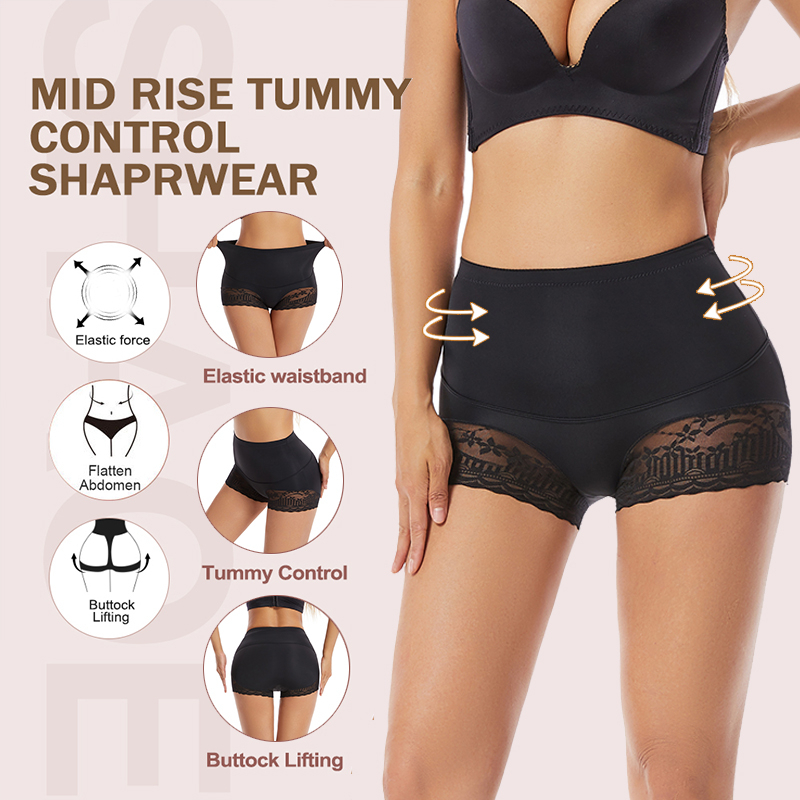 Flarixa Quần Lót Định Hình Bụng Lưng Cao Không Đường May Tạo Dáng Eo Thon Cho Nữ