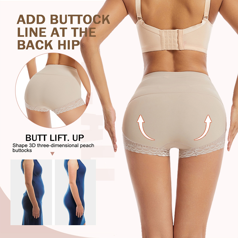Flarixa Quần Lót Định Hình Bụng Lưng Cao Không Đường May Tạo Dáng Eo Thon Cho Nữ