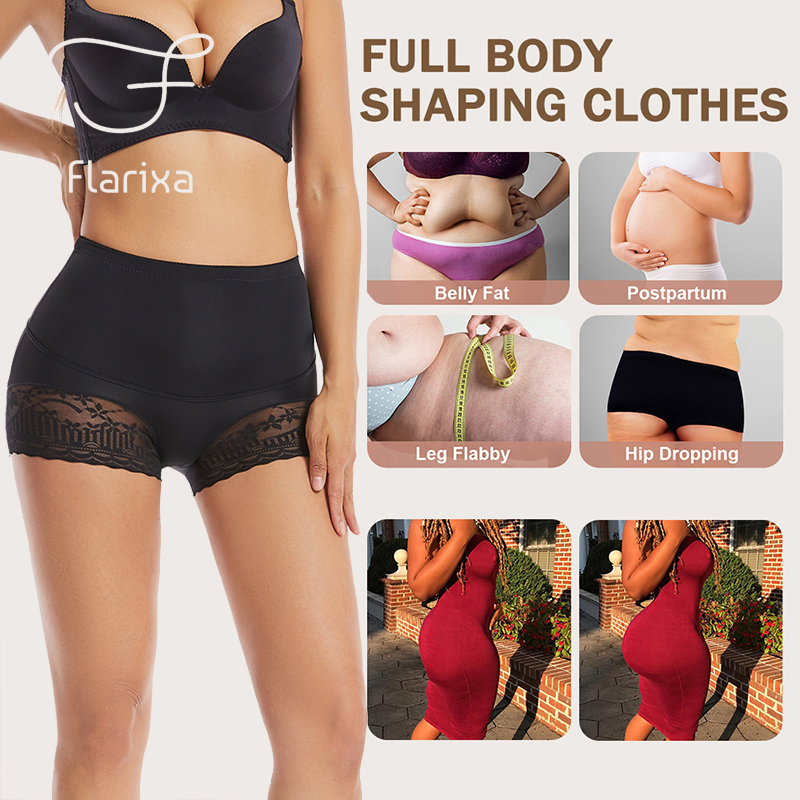 Flarixa Quần Lót Định Hình Bụng Lưng Cao Không Đường May Tạo Dáng Eo Thon Cho Nữ