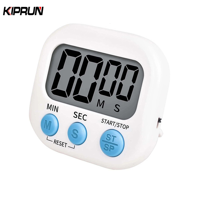 Đồng Hồ Hẹn Giờ Nấu Ăn Màn Hình LCD Kèm Giá Đỡ Tiện Dụng Cho Nhà Bếp