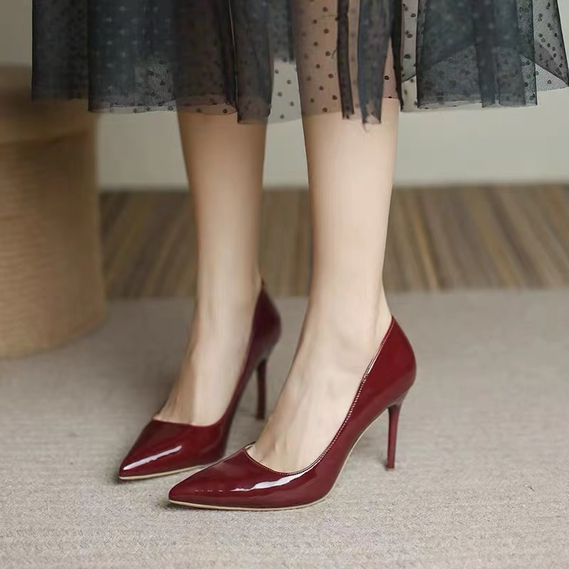 Giày Cao Gót Mũi Nhọn Size 34-39 Thời Trang Thanh Lịch Cho Nữ