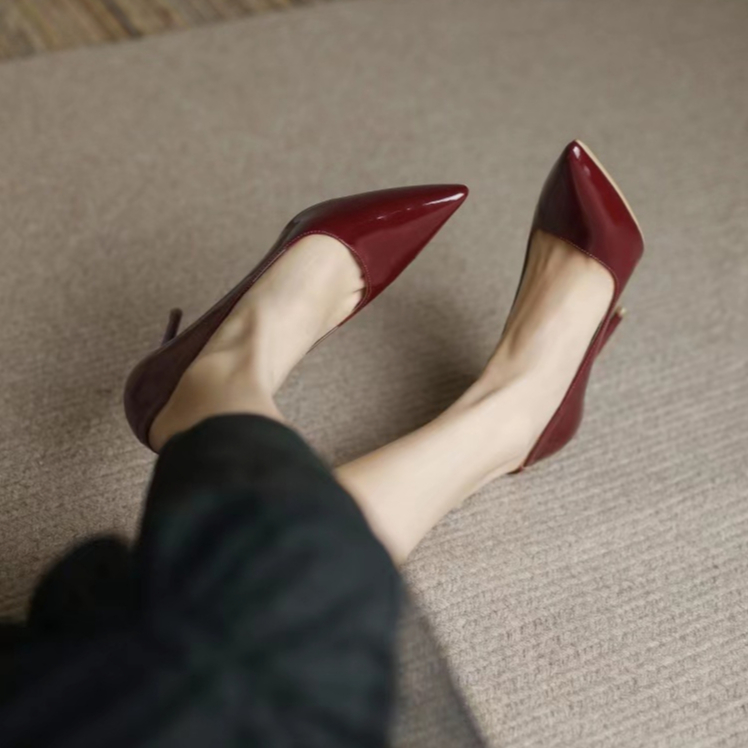 Giày Cao Gót Mũi Nhọn Size 34-39 Thời Trang Thanh Lịch Cho Nữ