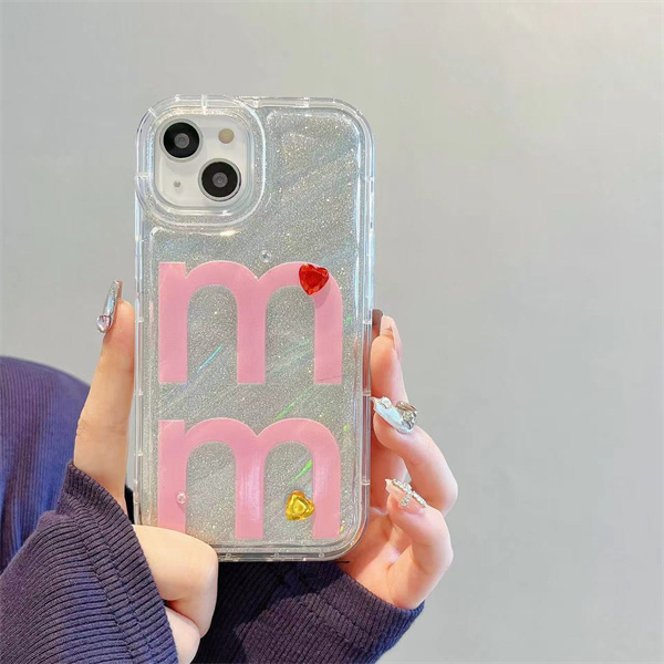 Ốp Điện Thoại Silicone Trong Mờ Chữ M Cho iPhone 6 7 / 8 X XR Xsmax 11 11pro 11promax 12 12pro 12promax 13 13pro 13promax 14 14pro 14promax