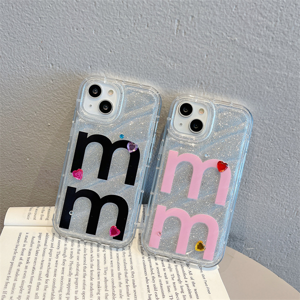 Ốp Điện Thoại Silicone Trong Mờ Chữ M Cho iPhone 6 7 / 8 X XR Xsmax 11 11pro 11promax 12 12pro 12promax 13 13pro 13promax 14 14pro 14promax