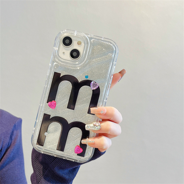 Ốp Điện Thoại Silicone Trong Mờ Chữ M Cho iPhone 6 7 / 8 X XR Xsmax 11 11pro 11promax 12 12pro 12promax 13 13pro 13promax 14 14pro 14promax
