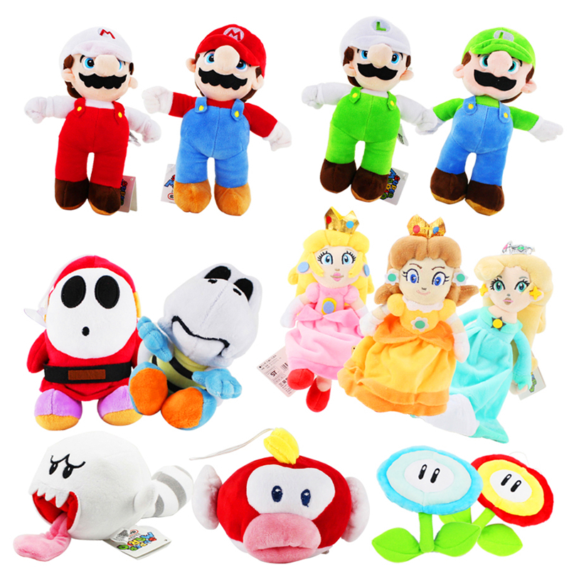 NINTENDO Trò Chơi Super Mario Bros. 50 Kiểu 50 Kiểu Thú Nhồi Bông Hình Mario Luigi Yoshi Wario Waluigi Toad Goomba Shy Guy Red Nấm Mềm Mại