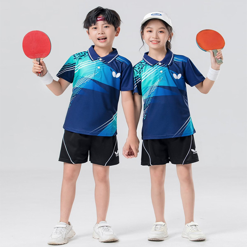 Bộ Đồ Thể Thao Đánh Cầu Lông Tay Ngắn Mau Khô Mẫu Mới 2023 Dành Cho Học Sinh Tiểu Học Nam Và Nữ