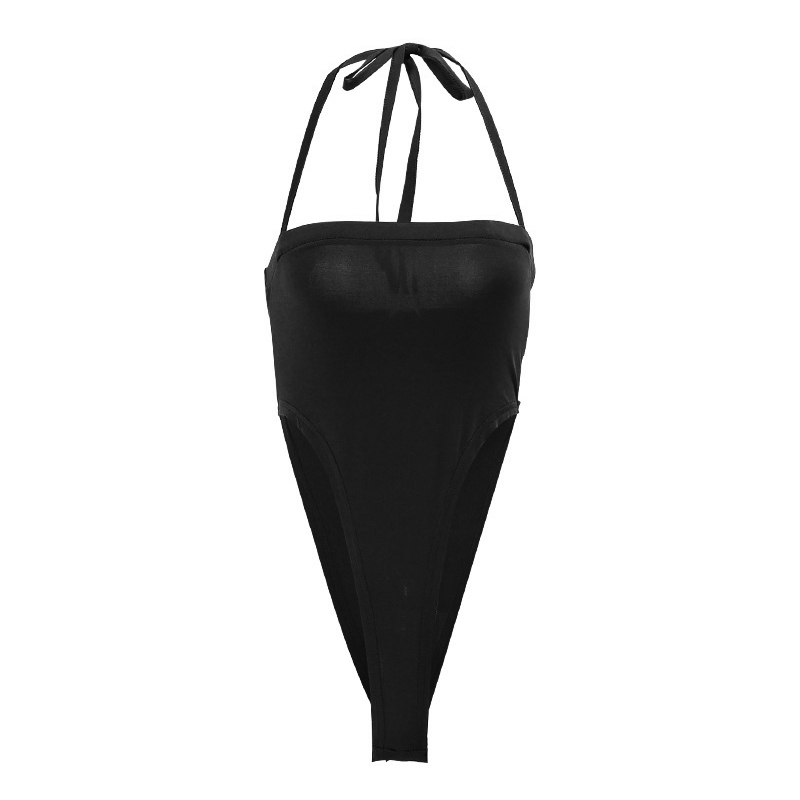 Áo Liền Quần Hai Dây Hở Lưng Màu Trơn Phong Cách Mỹ Thời Trang Mùa Hè Cho Nữ