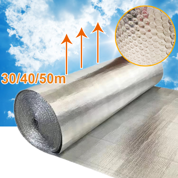 Cuộn Lá Nhôm Phản Quang Cách Nhiệt Che Nắng Cho Mái Nhà Haba 30 / 50m