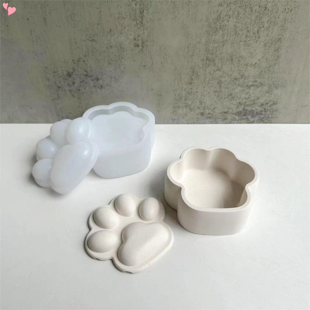 Khuôn Silicone Làm Hộp Đựng Trang Sức Hình Móng Vuốt Mèo 3D DIY