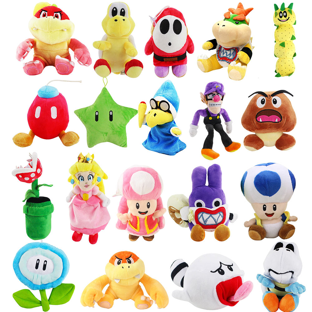 NINTENDO Trò Chơi Super Mario Bros. 50 Kiểu 50 Kiểu Thú Nhồi Bông Hình Mario Luigi Yoshi Wario Waluigi Toad Goomba Shy Guy Red Nấm Mềm Mại
