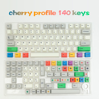 Retro Lights keycaps cherry profile   Dye-Sub  PBT keycap 140keys