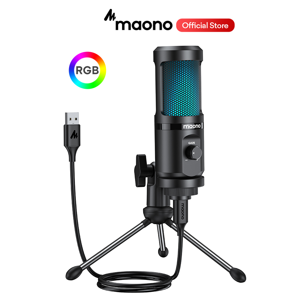 Micro để bàn MAONO AU-PM461TR RGB có đèn RGB | BigBuy360 - bigbuy360.vn