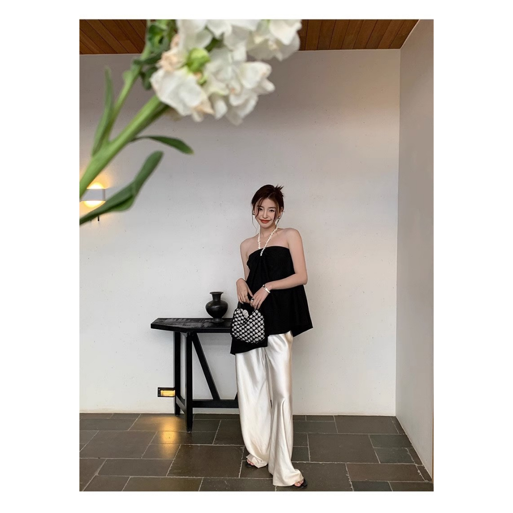 Áo Ống Thiết Kế Không Đồng Đều Phong Cách Mới Mùa Hè 2023 Cho Nữ