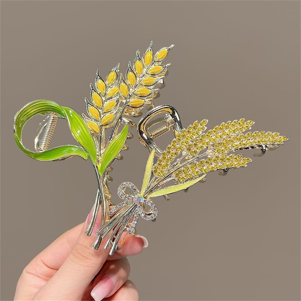 Kẹp Tóc Hình Bướm Bằng Kim Loại Màu Vàng Sang Trọng Cho Nữ