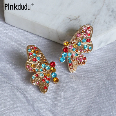 Bông Tai Hình Bướm Bằng Hợp Kim Đính Ngọc Trai Giả Thời Trang Dễ Phối Đồ Phong Cách Hàn Quốc Dành Cho Nữ PD1206