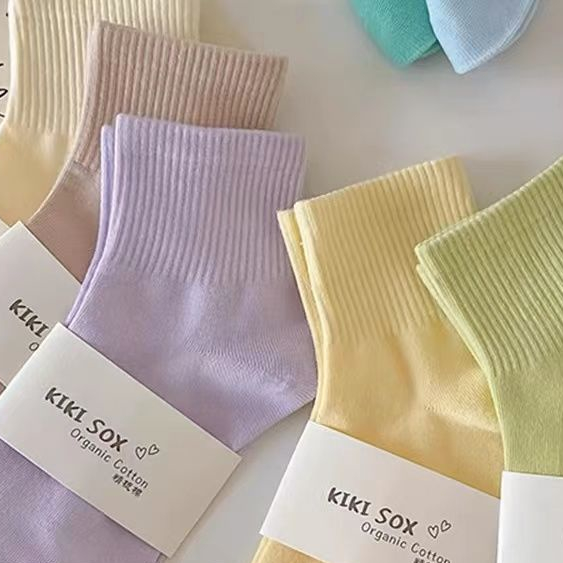 Vớ Mỏng Thoáng Khí Màu Sắc Ngọt Ngào Thời Trang Xuân Hè Cho Nữ