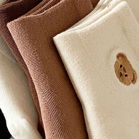 Vớ Cotton Cổ Thấp In Họa Tiết Gấu Hoạt Hình Dễ Thương Thời Trang Xuân Thu Cho Nữ