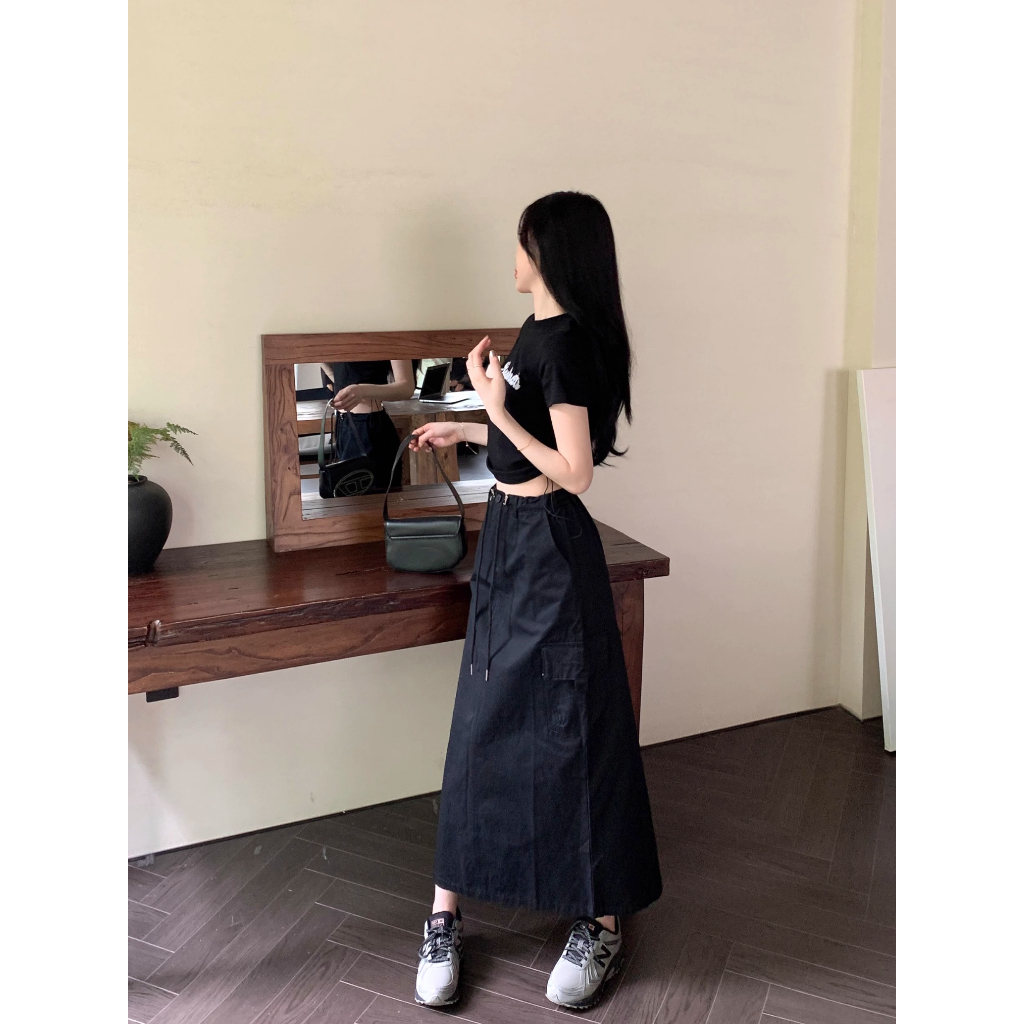 Áo Thun Ngắn Tay Thêu Chữ Phong Cách Retro Thời Trang Mùa Hè Mới Dành Cho Nữ