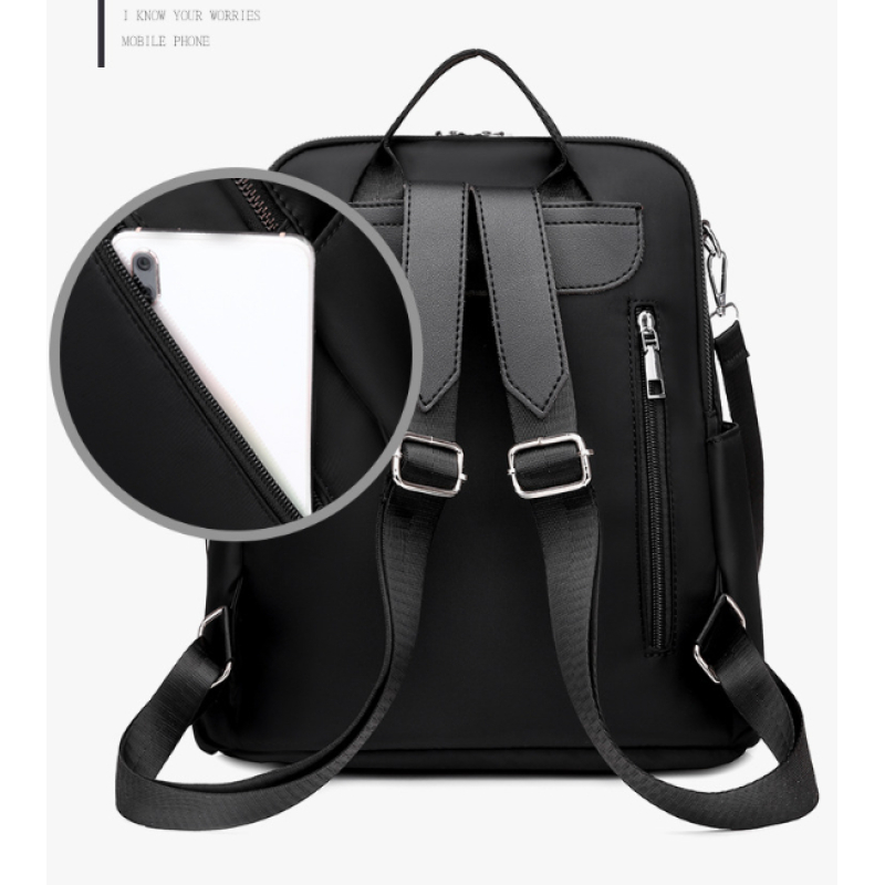 Balo Vải Oxford Siêu Nhẹ Chống Thấm Nước Sức Chứa Lớn Thời Trang Cho Nữ