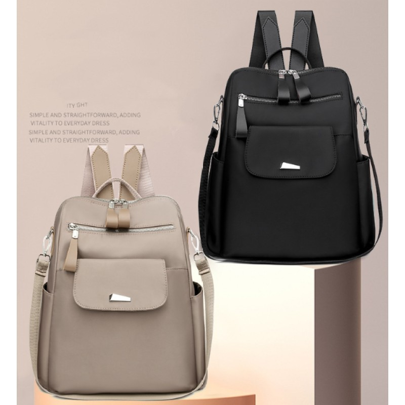 Balo Vải Oxford Siêu Nhẹ Chống Thấm Nước Sức Chứa Lớn Thời Trang Cho Nữ