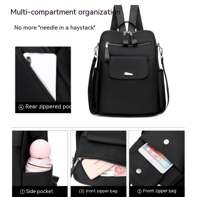 Balo Vải Oxford Siêu Nhẹ Chống Thấm Nước Sức Chứa Lớn Thời Trang Cho Nữ