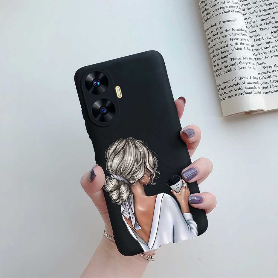 Ốp Điện Thoại Silicon Dẻo Họa Tiết Mẹ Và Bé Dễ Thương Cho Realme C55 Realme C55 C 55 4G RMX3710