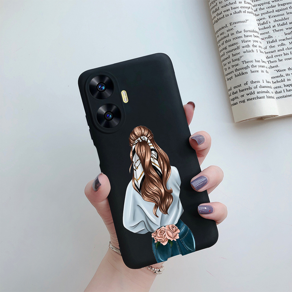 Ốp Điện Thoại Silicon Dẻo Họa Tiết Mẹ Và Bé Dễ Thương Cho Realme C55 Realme C55 C 55 4G RMX3710