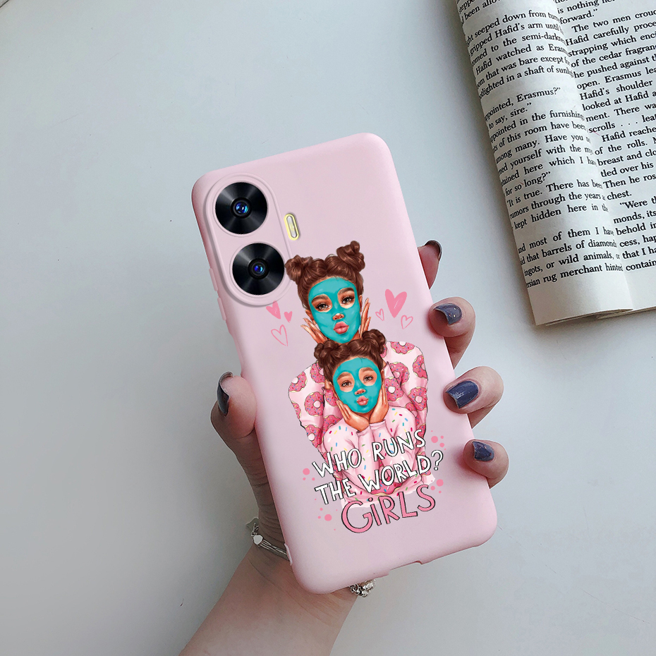 Ốp Điện Thoại Silicon Dẻo Họa Tiết Mẹ Và Bé Dễ Thương Cho Realme C55 Realme C55 C 55 4G RMX3710