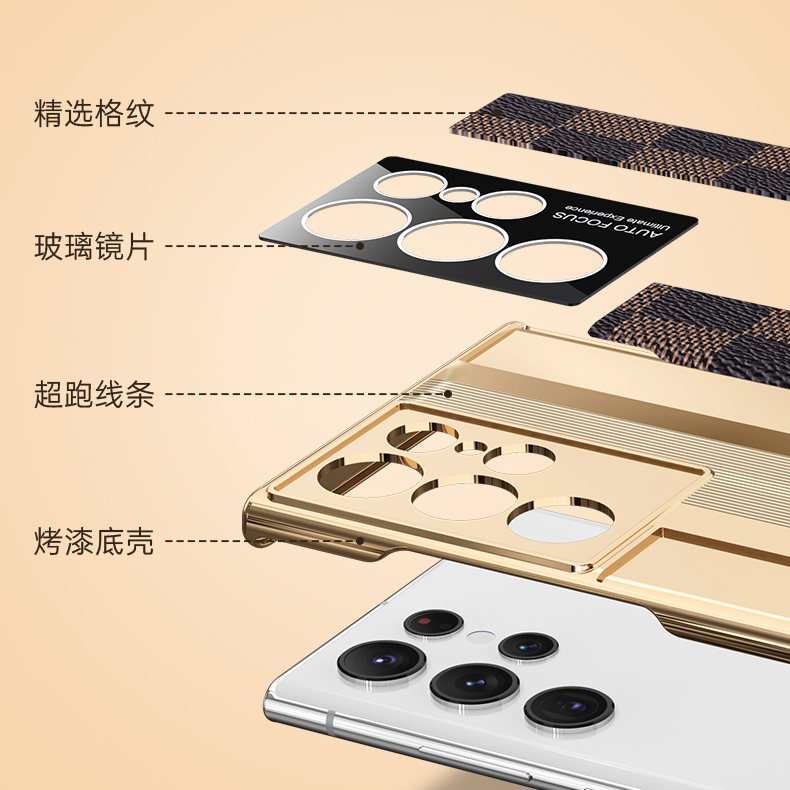 Ốp Lưng Da Siêu MỏNg Cho Samsung S22 Ultra S23Ultra