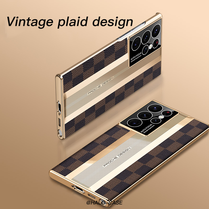 Ốp Lưng Da Siêu MỏNg Cho Samsung S22 Ultra S23Ultra