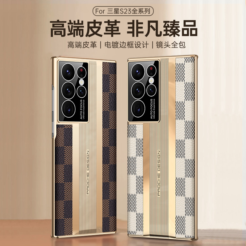 Ốp Lưng Da Siêu MỏNg Cho Samsung S22 Ultra S23Ultra